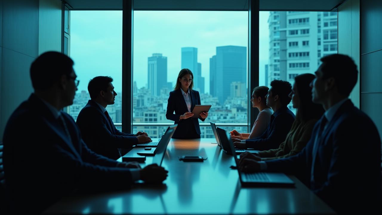 Réunion d'affaires internationale à Paris