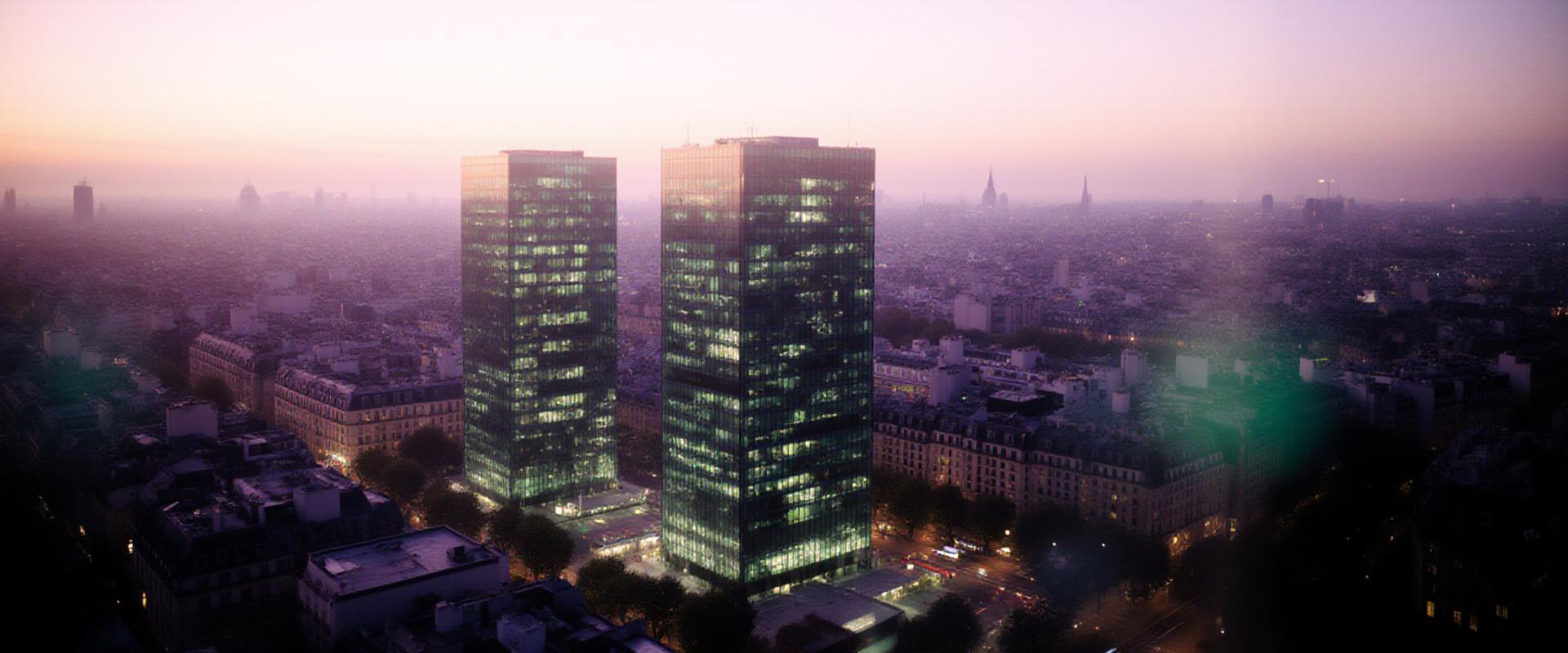 Vue moderne de Paris et Saint-Ouen-sur-Seine